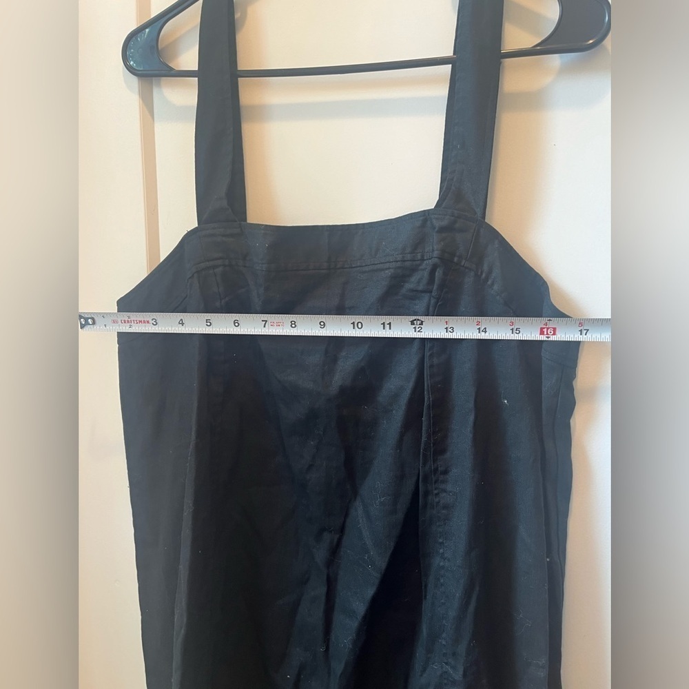 Madewell Women’s Linen-Cotton‎ Princess-Seamed Midi Dress size large - Picture 5 of 9